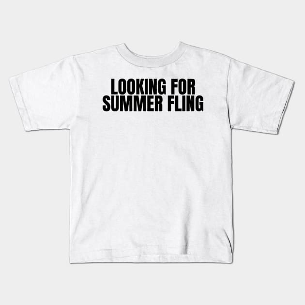 looking for summer fling Kids T-Shirt by mdr design